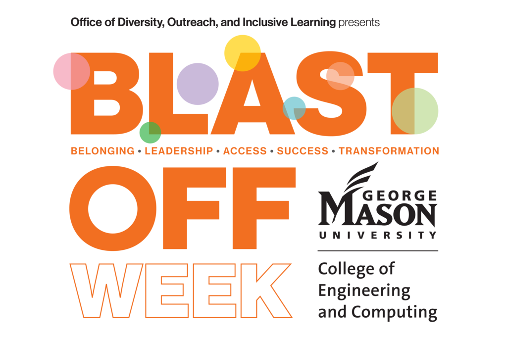 BLAST OFF WEEK logo in orange lettering