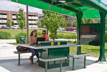 Students Build Sustainable Outdoor Workstation